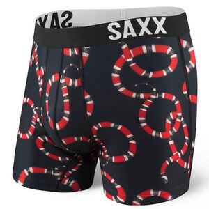 SAXX Men's Fuse Stretch Boxer Briefs in the Snake Pit Sz medium